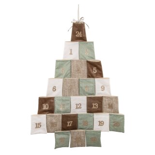 Adventskalender Baum zum Aufhängen  95x64cm