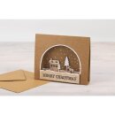 Holzdeko m. Schrift MERRY CHRISTMAS, 11x6,7cm, 2-tlg.,...