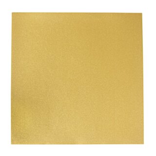 Scrap.-Papier Metalleffekt Glitter fein, 30,5x30,5cm, 210g/m2, brill.gold