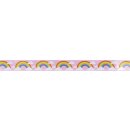 Dekoband Regenbogen, 2,5cm, mit formstabiler Kante, Rolle...