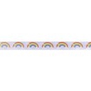 Dekoband Regenbogen, 2,5cm, mit formstabiler Kante, Rolle...
