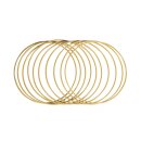 Metallringe beschichtet 20cm ø Box 10 Stück gold