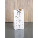 Holz-Streuteile Bienen+Bienenkorb, 3cm, m. Klebepunkt,sort., SB-Btl. 9Stück, honiggelb