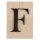 Holz-Buchstabe F, FSC Mixed Credit, 10,5x14,8cm, schwarz