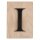 Holz-Buchstabe I, FSC Mixed Credit, 10,5x14,8cm, schwarz