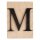 Holz-Buchstabe M, FSC Mixed Credit, 10,5x14,8cm, schwarz