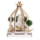 Holz 3-D Bausatz Mr&Mrs, FSCMixCred, 18,5x18,5x25cm, +Drehteller, 35tlg., Box, natur