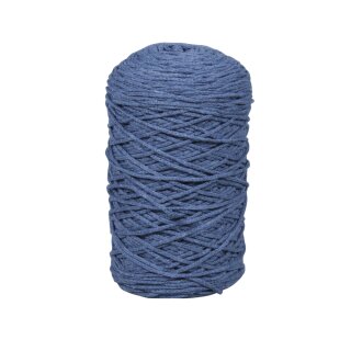 Braidy Recycling Garn, geflochten, 2mm ø, (250g Knäuel), Knäuel 250m, jeansblau