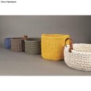 Braidy Recycling Garn, geflochten, 4mm ø, (250g Knäuel), Knäuel 65m, honiggelb