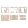 Holzbausatz 3D-Motivrahmen, FSCMixCredit, 15,5x3,8x12,5cm, Einhorn,12-tlg., 1Set, natur