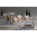 Holz 3D Bausatz Winterdorf x3,FSCMixCred, 40x14,5x17cm, 84tlg., Box 1Set, natur