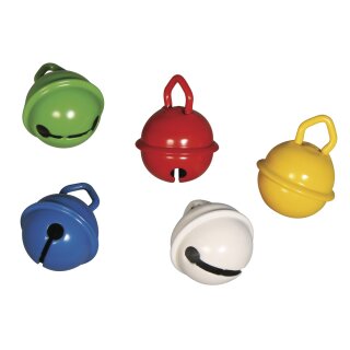 Deko-Metallglöckchen bunt, 19mm ø 5 Stück