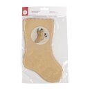 Papier-Weihnachtsstrümpfe, 27,5x18cm, 100g/m2, SB-Btl 6Stück, kraft
