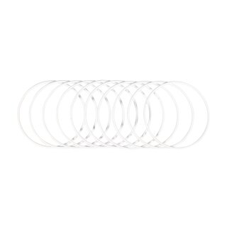 Metallringe beschichtet, 15cm ø, Box 10 Stück, weiß