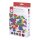 Moosgummi Mix Glitter selbstklebend 2+3cm Ø,3 Formen,6 Farben 360 Stk.bunt