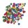 Moosgummi Mix Glitter selbstklebend 2+3cm Ø,3 Formen,6 Farben 360 Stk.bunt
