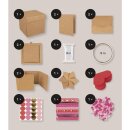 DIY Explosionsbox 12x12x12cm 16-tlg., kraft