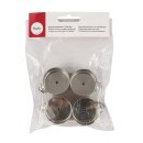 Baumkerzenhalter für Teelichter. 4 Stück, silber