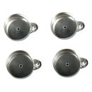 Baumkerzenhalter für Teelichter. 4 Stück, silber