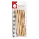 Dot Painting Holzsticks sortiert, ø3-12mm, Länge 14cm, SB-Btl 7Stück