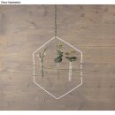 Metallringe Hexagon sortiert, je 1x20cm, 25cm, 30cm 3 Stück, weiß