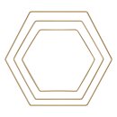 Metallringe Hexagon sortiert, je 1x20cm, 25cm, 30cm 3...