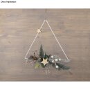 Metallringe Dreiecke sortiert, je 1x20cm, 25cm, 30cm 3 Stück weiß