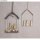 Metallringe Häuser sortiert, je 1x19cm, 23cm, 27,5cm 3 Stück, weiß