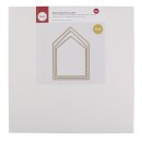 Metallringe Häuser sortiert, je 1x19cm, 23cm, 27,5cm...