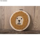 Bastelpackung Punch Needle Lion, 21cm ø, Box