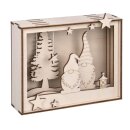 Holzbausatz Motivrahmen, FSC Mix Credit, 15,5x3,8x12,5cm, Wichtel, 16-tlg.1Set, natur