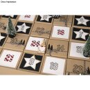 Clear Stamps - Zahlen 1-24 Zuckerstange, 97x205mm, 29 Motive, SB-Btl. 1Bogen