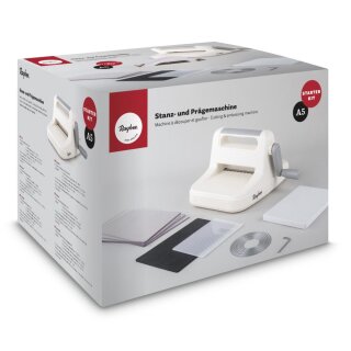 Stanz-und Prägemaschine A5 - Starter Kit Öffnung 15,8cm, 15-tlg