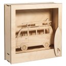 Holz Bausatz Campingbus, FSC Mix Credit, 24x24x6,5cm,...