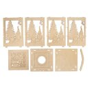 Holz Laterne Wichtel 15,3x15,3x26,5cm, 31-tlg., 1Set, natur