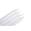 Stabkerze, 2,1cm ø, 19cm in Box 4 Stück, weiß