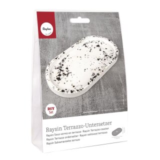 Bastelpackung Raysin Terrazzo Untersetzer für 1 Untersetzer 17,8x9,5x1,3cm