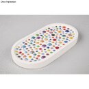 Silikon Gießform Untersetzer Oval, 17,8x9,5x1,6cm