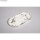 Silikon Gießform Untersetzer Oval, 17,8x9,5x1,6cm