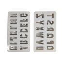 Silikon Gießform ABC 2teilige Form mit 26 Buchstaben
