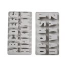 Silikon Gießform ABC 2teilige Form mit 26 Buchstaben
