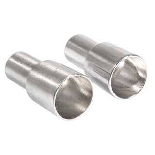 Metall Flaschenkerzenhalter für.Stabkerzen, 2,2/1,8x5cm 2 Stück silber