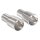 Metall Flaschenkerzenhalter für.Stabkerzen, 2,2/1,8x5cm 2 Stück silber