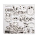 Clear Stamps - Frohe Ostern 102,5x97mm 11 Motive