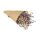 Trockenblumen Strauß m.Papiermanschette, 28cm, flieder
