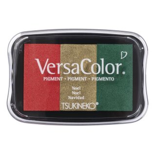 Stempelkissen Versacolor, 3 Farben, Stempelfläche 4,7x7,5cm, bunt