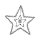 Stempel Star und Sternchen, 7x7cm