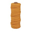 Makramee Garn, 3mm ø, ca. 210g, Rolle 70m, honiggelb