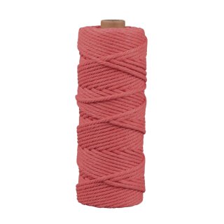 Makramee Garn, 3mm ø, ca. 210g, Rolle 70m, koralle