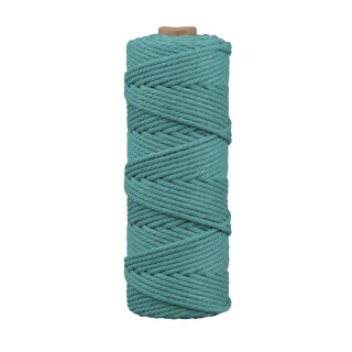 Makramee Garn, 3mm ø, ca. 210g, Rolle 70m, petrol
